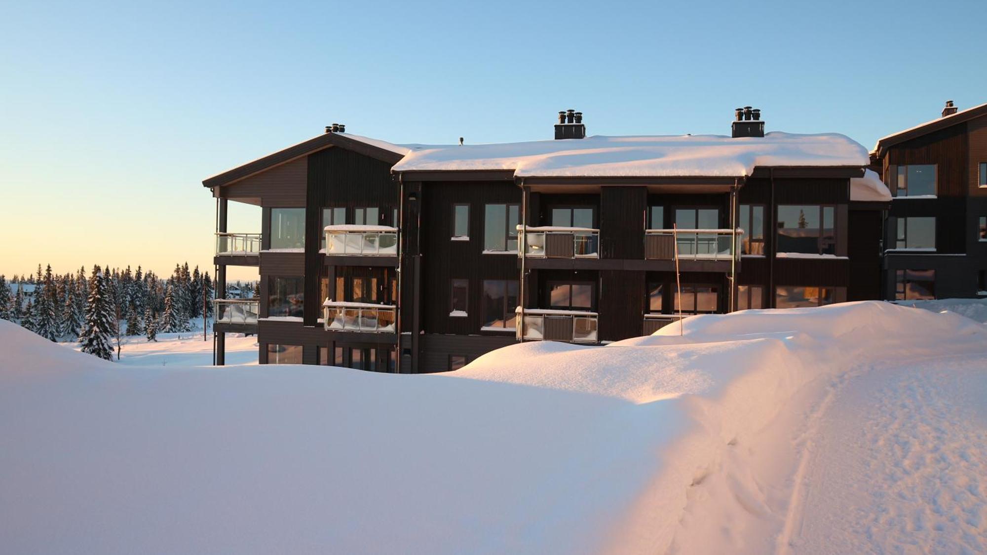 Beautiful Penthouse With Panoramic View At Sjusjoen Apartman Kültér fotó