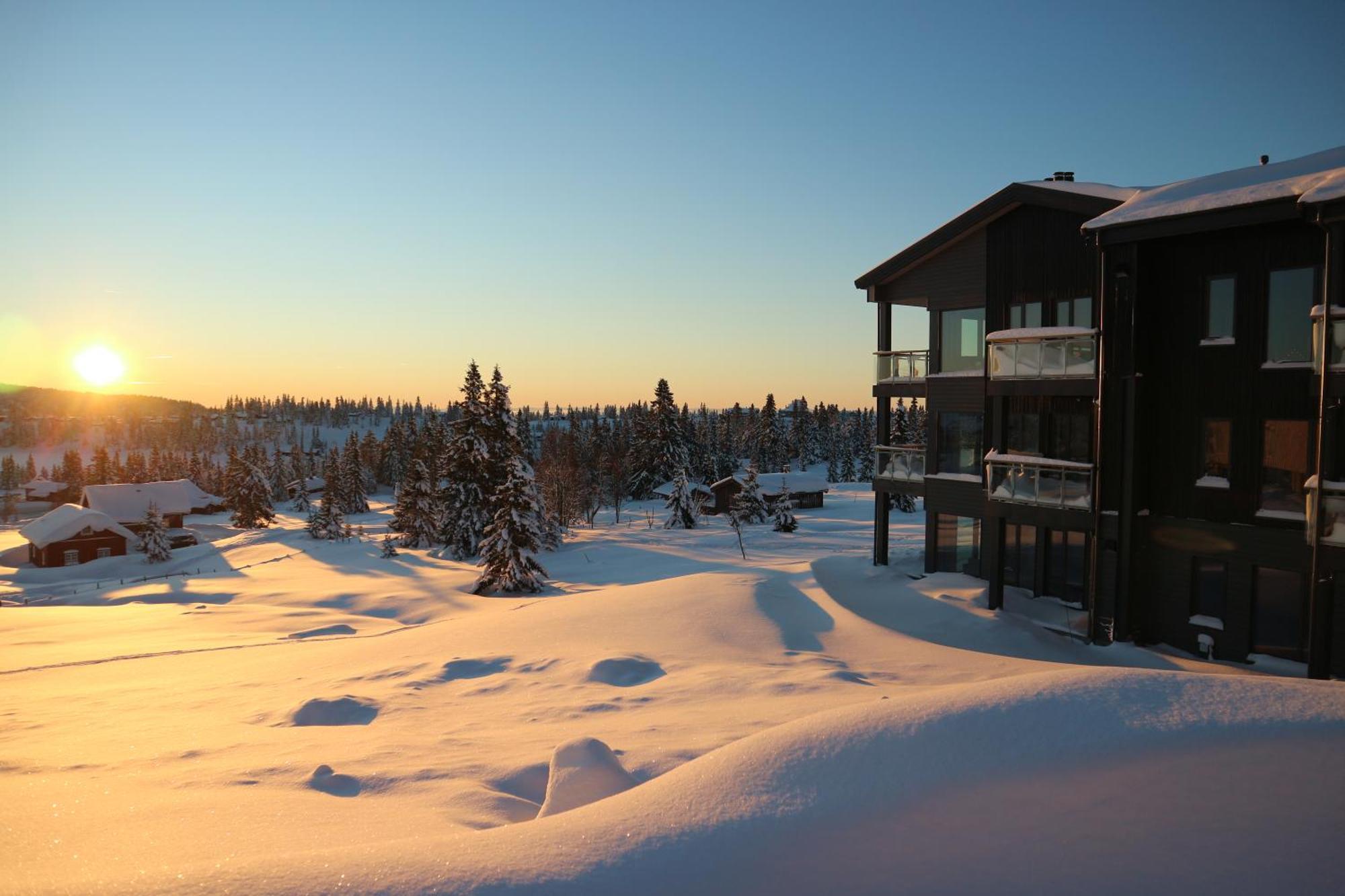 Beautiful Penthouse With Panoramic View At Sjusjoen Apartman Kültér fotó