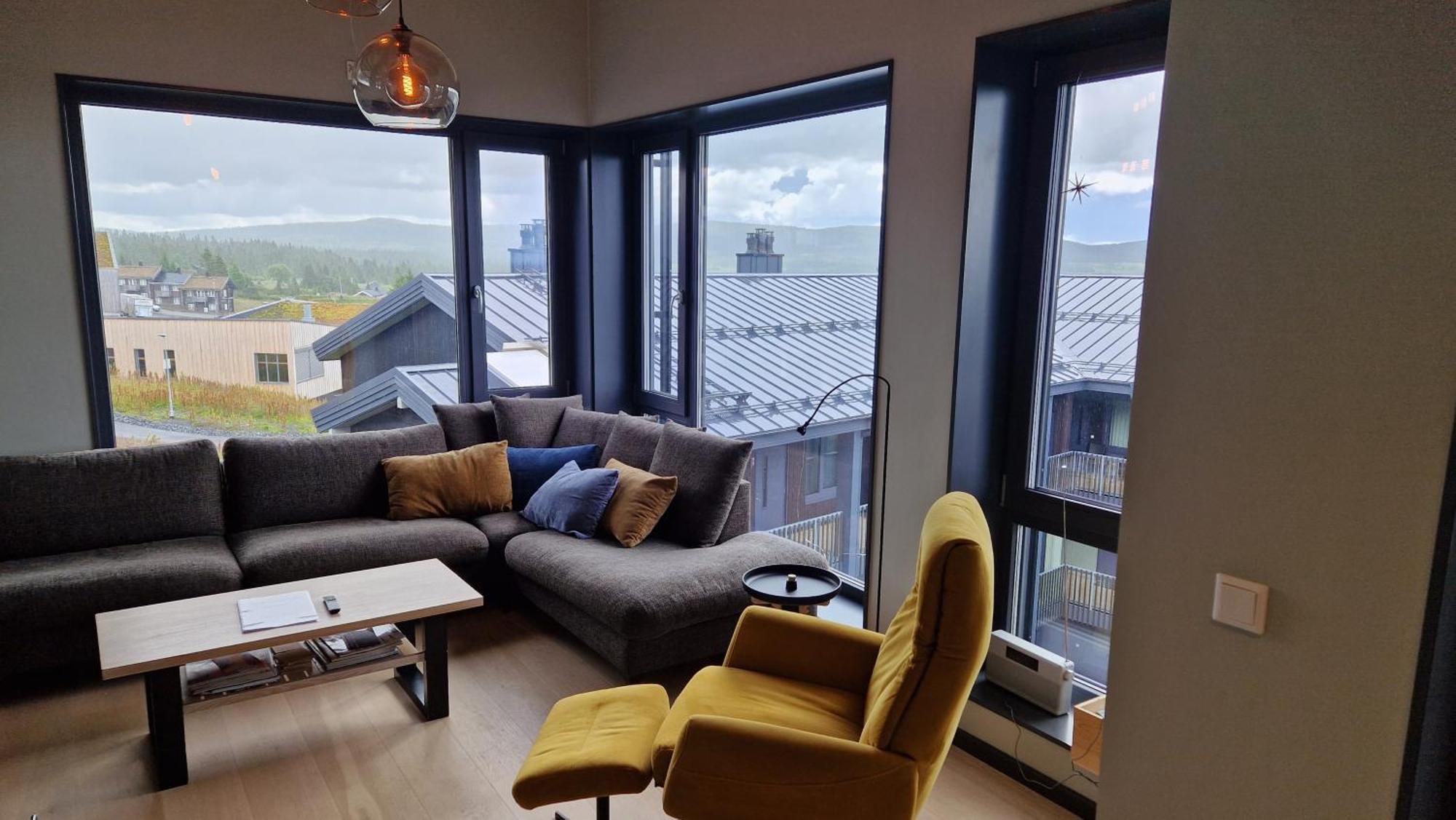 Beautiful Penthouse With Panoramic View At Sjusjoen Apartman Kültér fotó